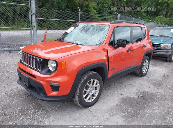 ZACNJDAB7MPM33662 2021 JEEP RENEGADE Orange წინა მარცხენა ხედი სამი მეოთხედიდან