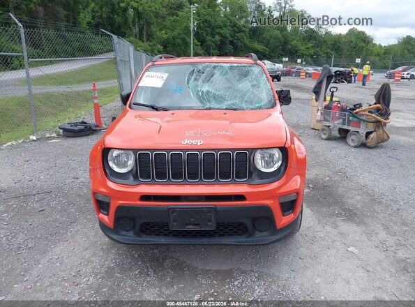 ZACNJDAB7MPM33662 2021 JEEP RENEGADE Orange ხელსაწყოთა პანელის ხედი