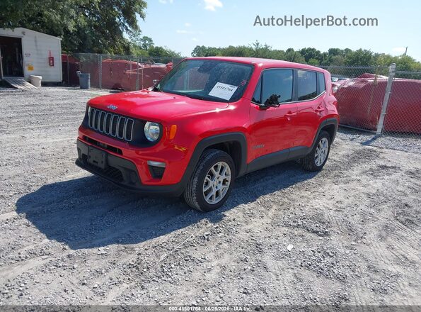 ZACNJDB11PPP66465 2023 JEEP RENEGADE Red წინა მარცხენა ხედი სამი მეოთხედიდან