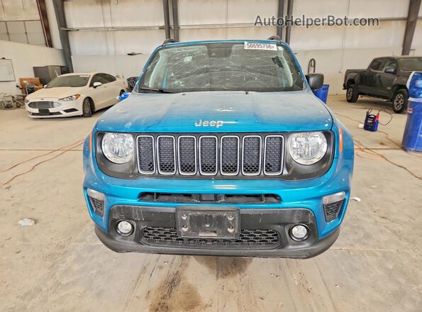 ZACNJDB14NPN77385 2022 JEEP RENEGADE Бирюзовый 