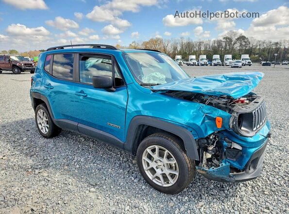 ZACNJDB16NPN83740 2022 JEEP RENEGADE Turquoise Front right