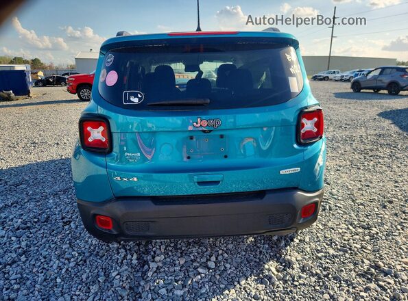 ZACNJDB16NPN83740 2022 JEEP RENEGADE Turquoise Rear view