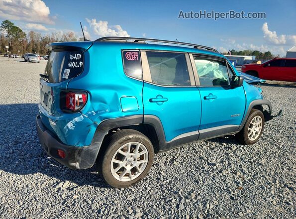 ZACNJDB16NPN83740 2022 JEEP RENEGADE Turquoise Rear right