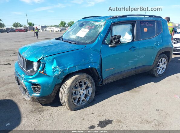 ZACNJDB17NPN77851 2022 JEEP RENEGADE Синий Передняя левая четверть