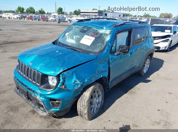 ZACNJDB17NPN77851 2022 JEEP RENEGADE Синий Вид спереди