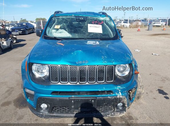 ZACNJDB17NPN77851 2022 JEEP RENEGADE Синий Вид панели приборов