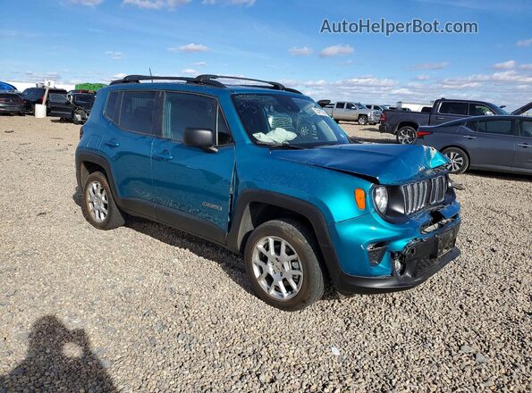 ZACNJDB17NPN97078 2022 JEEP RENEGADE Green Przód prawy