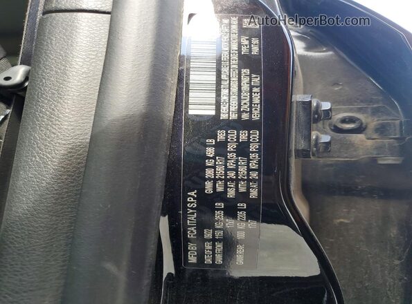 ZACNJDB18NPN87126 2022 JEEP RENEGADE Black Vista de la etiqueta del VIN