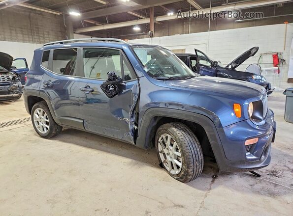 ZACNJDB19NPN57715 2022 JEEP RENEGADE Blue Front right