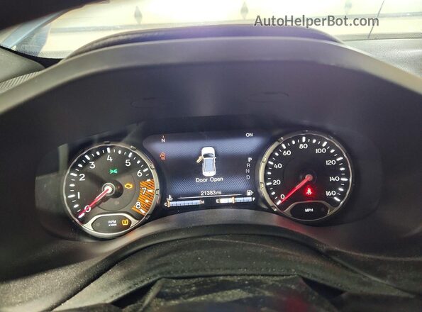 ZACNJDB19NPN57715 2022 JEEP RENEGADE Blue Instrument cluster view