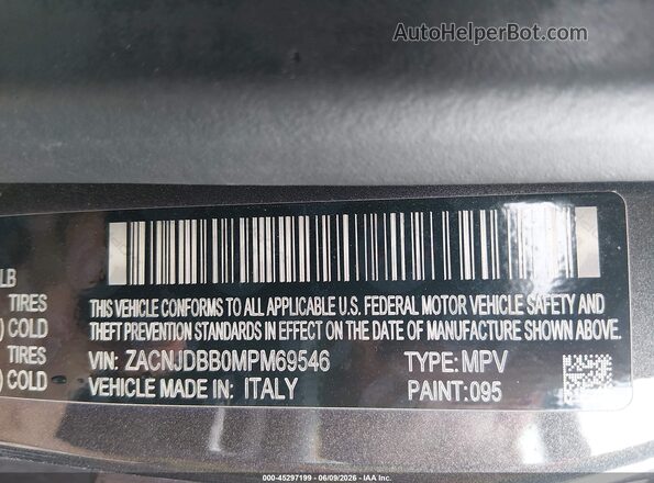 ZACNJDBB0MPM69546 2021 JEEP RENEGADE Gray Engine compartment view