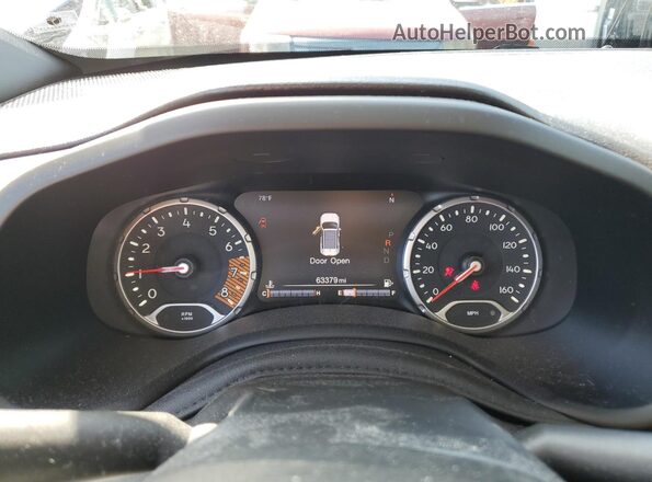 ZACNJDBB0MPM81065 2021 JEEP RENEGADE Синий Вид щитка приборов