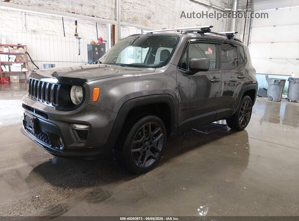 ZACNJDBB4MPM48392 2021 JEEP RENEGADE Gray Առջևի ձախ երեք քառորդ տեսարան