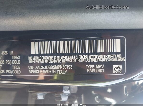 ZACNJDBB5MPN30793 2021 JEEP RENEGADE Black 