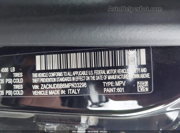 ZACNJDBB6MPN33296 2021 JEEP RENEGADE Black Engine compartment view