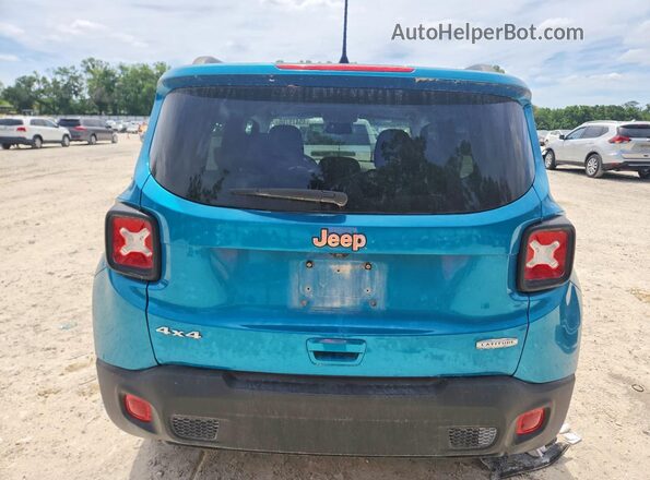 ZACNJDBB7MPN26633 2021 JEEP RENEGADE Бирюзовый Вид сзади