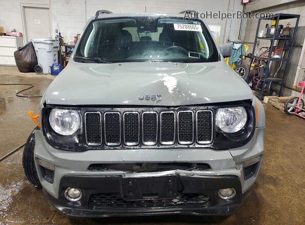 ZACNJDBB8MPN21831 2021 JEEP RENEGADE Gray Front view