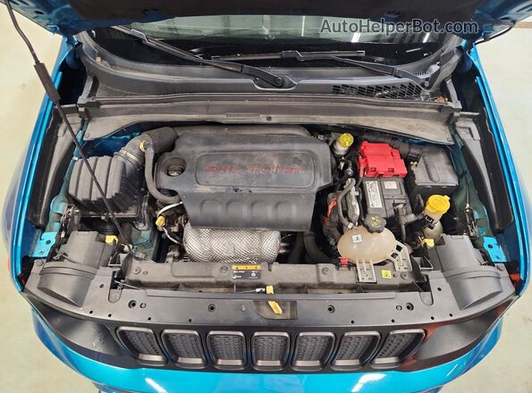 ZACNJDBB9MPM47920 2021 JEEP RENEGADE Turquoise Vista del compartimento del motor