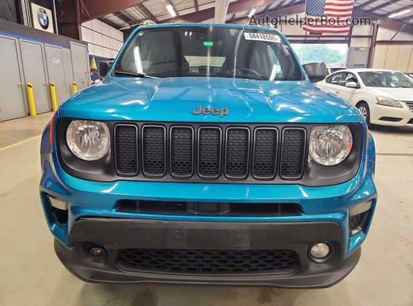 ZACNJDBB9MPM47920 2021 JEEP RENEGADE Turquoise Vista frontal