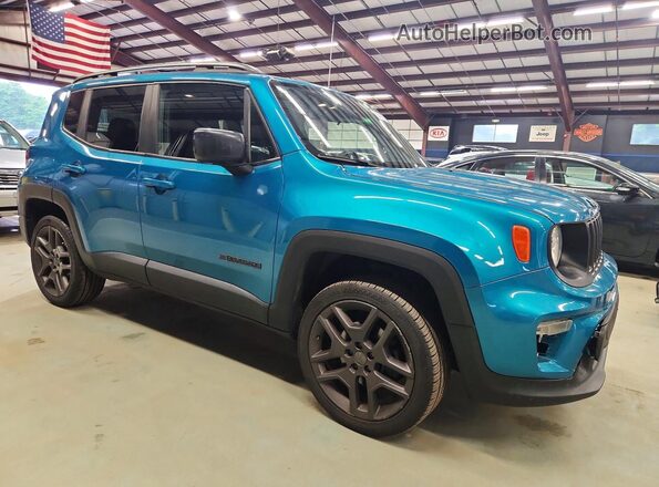 ZACNJDBB9MPM47920 2021 JEEP RENEGADE Turquoise Delantero derecho