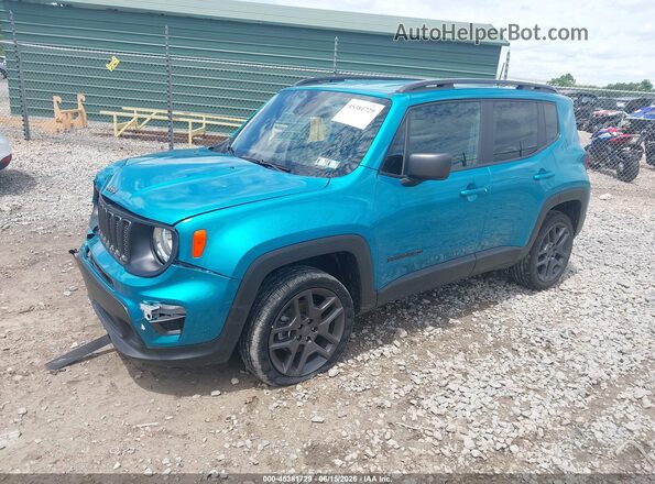ZACNJDBB9MPN34541 2021 JEEP RENEGADE Turquoise Przód lewy