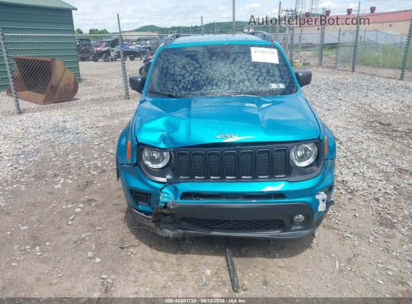 ZACNJDBB9MPN34541 2021 JEEP RENEGADE Turquoise Widok zestawu wskaźników