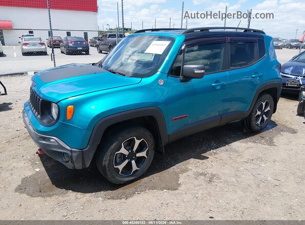 ZACNJDC11MPM38375 2021 JEEP RENEGADE Blue წინა მარცხენა ხედი სამი მეოთხედიდან