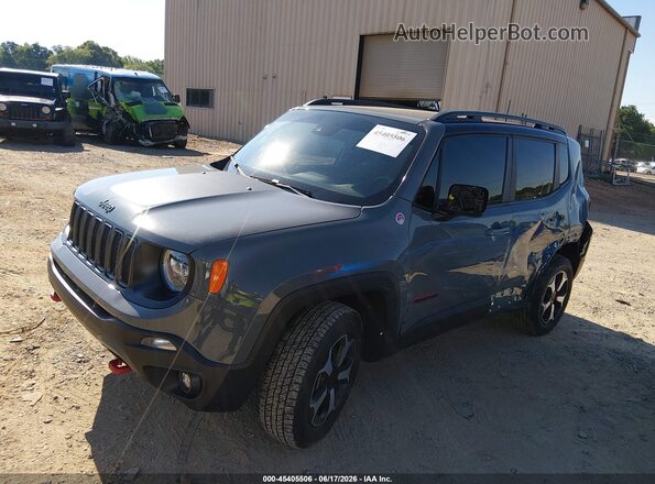 ZACNJDC11MPM41907 2021 JEEP RENEGADE Gray Առջևի ձախ երեք քառորդ տեսարան