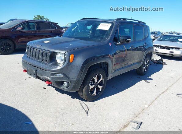 ZACNJDC11NPN71333 2022 JEEP RENEGADE Gray Առջևի ձախ երեք քառորդ տեսարան