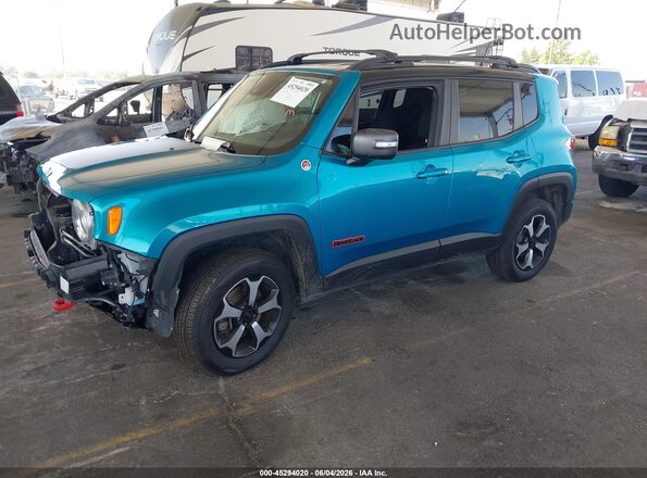ZACNJDC13MPM29080 2021 JEEP RENEGADE Blue წინა მარცხენა ხედი სამი მეოთხედიდან