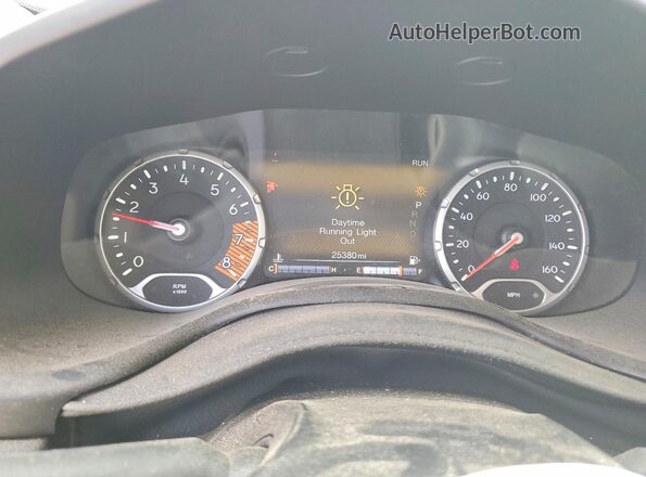 ZACNJDC13MPN34797 2021 JEEP RENEGADE Gray Widok zestawu wskaźników