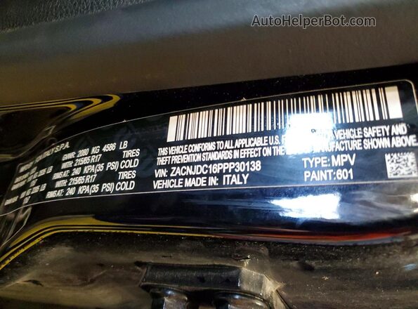 ZACNJDC16PPP30138 2023 JEEP RENEGADE Black 