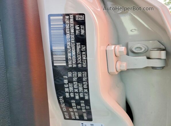 ZACNJDC17PPP68316 2023 JEEP RENEGADE Белый Вид наклейки с VIN-кодом