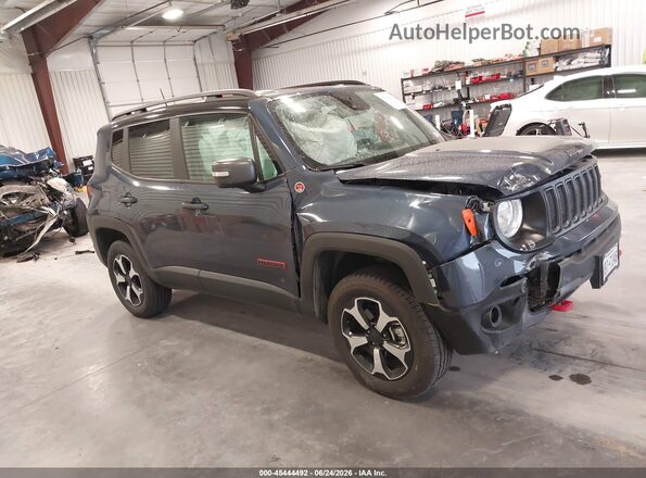ZACNJDC19MPN35422 2021 JEEP RENEGADE Blue Rear interior view