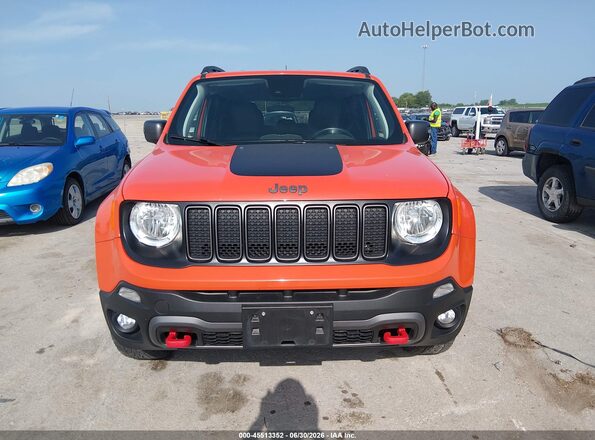 ZACNJDC1XMPM22031 2021 JEEP RENEGADE Orange ხელსაწყოთა პანელის ხედი