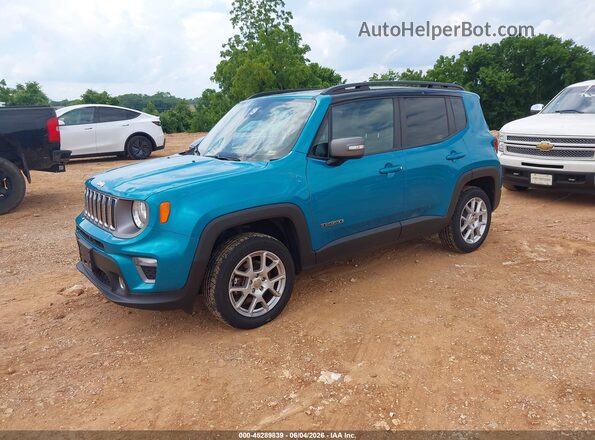 ZACNJDD13MPM95076 2021 JEEP RENEGADE Turquoise Front left