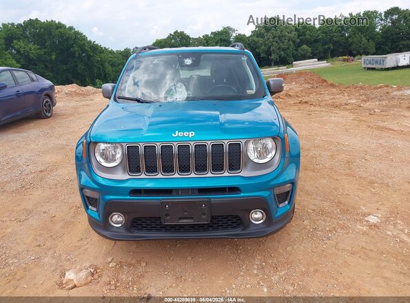 ZACNJDD13MPM95076 2021 JEEP RENEGADE Turquoise Instrument cluster view