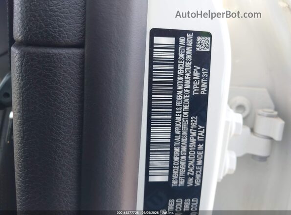 ZACNJDD15MPM71622 2021 JEEP RENEGADE White Widok komory silnika