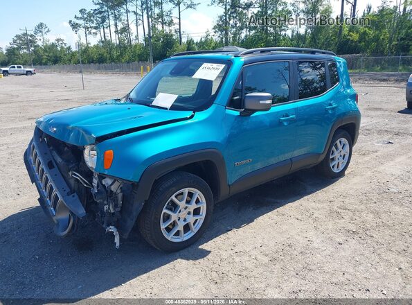 ZACNJDD19MPN30395 2021 JEEP RENEGADE Blue წინა მარცხენა ხედი სამი მეოთხედიდან