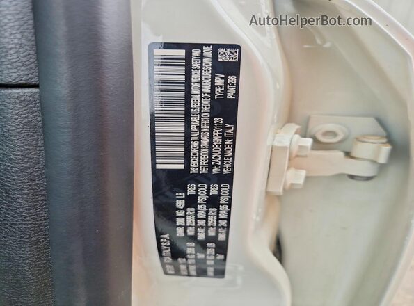 ZACNJDE19NPP01128 2022 JEEP RENEGADE White Widok naklejki z numerem VIN