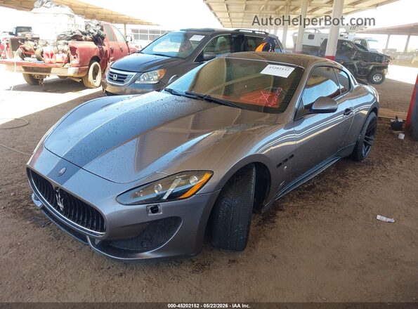 ZAM45VLA2G0175134 2016 MASERATI GRANTURISM Gray Front left