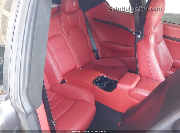 ZAM45VLA2G0175134 2016 MASERATI GRANTURISM Gray Rear seats view