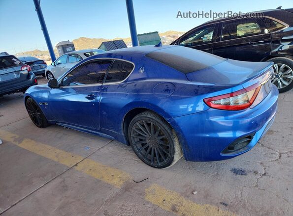 ZAM45VLA3J0254013 2018 MASERATI GRANTURISM Blue უკანა მარცხენა
