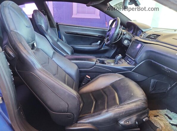 ZAM45VLA3J0254013 2018 MASERATI GRANTURISM Blue უკანა სავარძლების ხედი