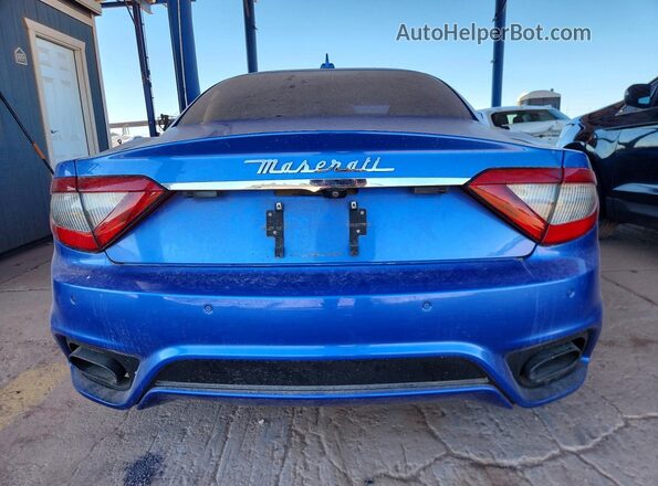 ZAM45VLA3J0254013 2018 MASERATI GRANTURISM Blue უკანა ხედი