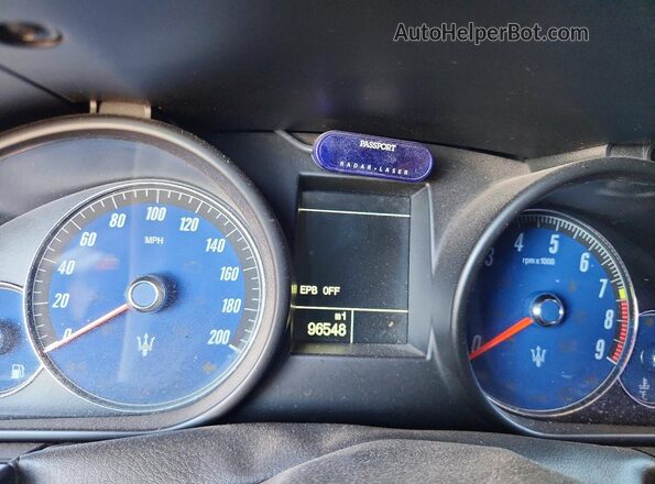 ZAM45VLA3J0254013 2018 MASERATI GRANTURISM Blue ხელსაწყოთა პანელის ხედი