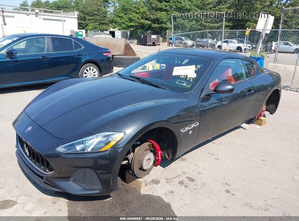 ZAM45VLA5J0253915 2018 MASERATI GRANTURISM Black Առջևի ձախ երեք քառորդ տեսարան