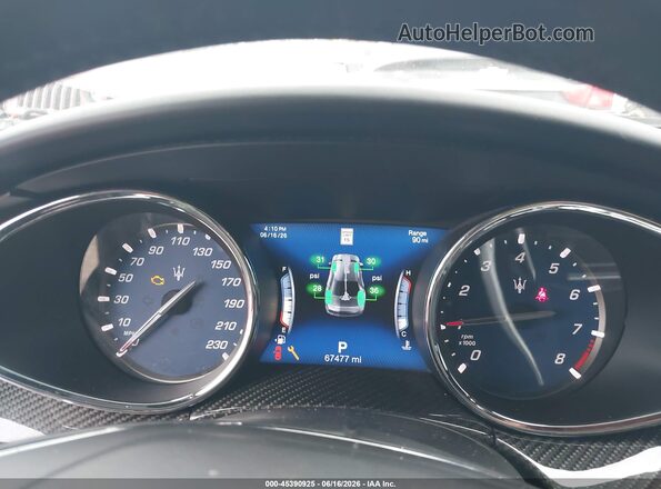 ZAM56PPL2J1280542 2018 MASERATI QUATTROPOR Black უკანა სავარძლების ხედი