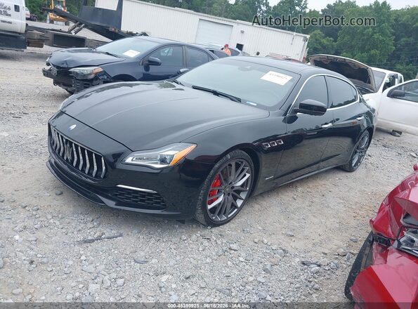 ZAM56PPL2J1280542 2018 MASERATI QUATTROPOR Black წინა მარცხენა ხედი სამი მეოთხედიდან