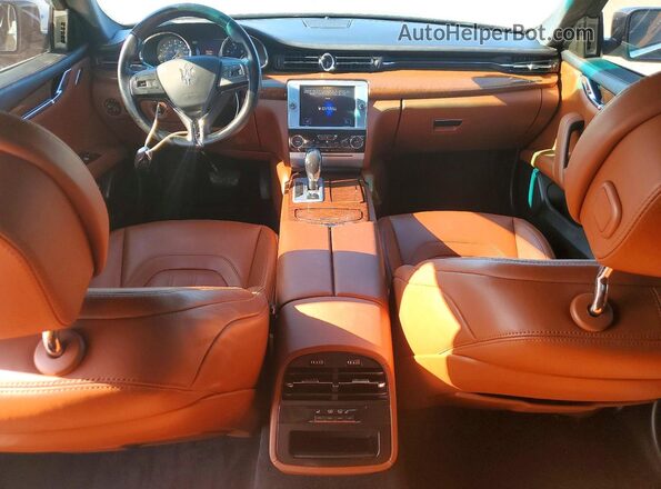 ZAM56RPA4G1187654 2016 MASERATI QUATTROPOR Black Առջևի վահանակի տեսք